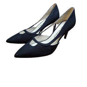 BETTYE MULLER ALEXA CUTOUT POINTED TOE HIGH HEELED PUMP SIZE 7.5M
